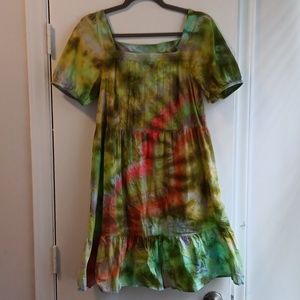 Tie Dye Cotton Dress